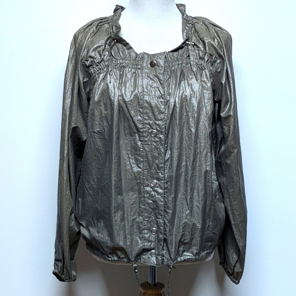 Nine West Olive Windbreaker Size Small